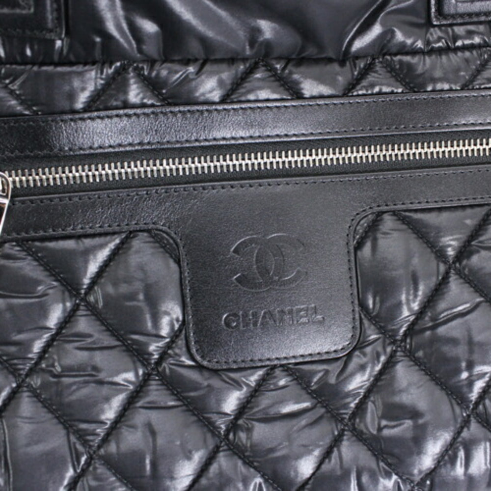 Chanel Coco Cocoon PM Small Tote Bag, Black Nylon with Mark, Women's, KM3144 — Like New