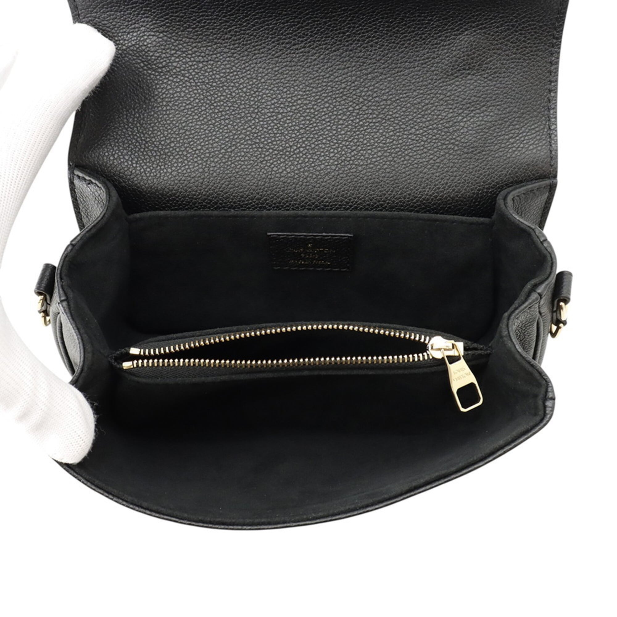 Louis Vuitton Monogram Empreinte Pochette Métis EW M46595 2-way Shoulder Bag, Black. Handbag for Women. LOUIS VUITTON — Like New