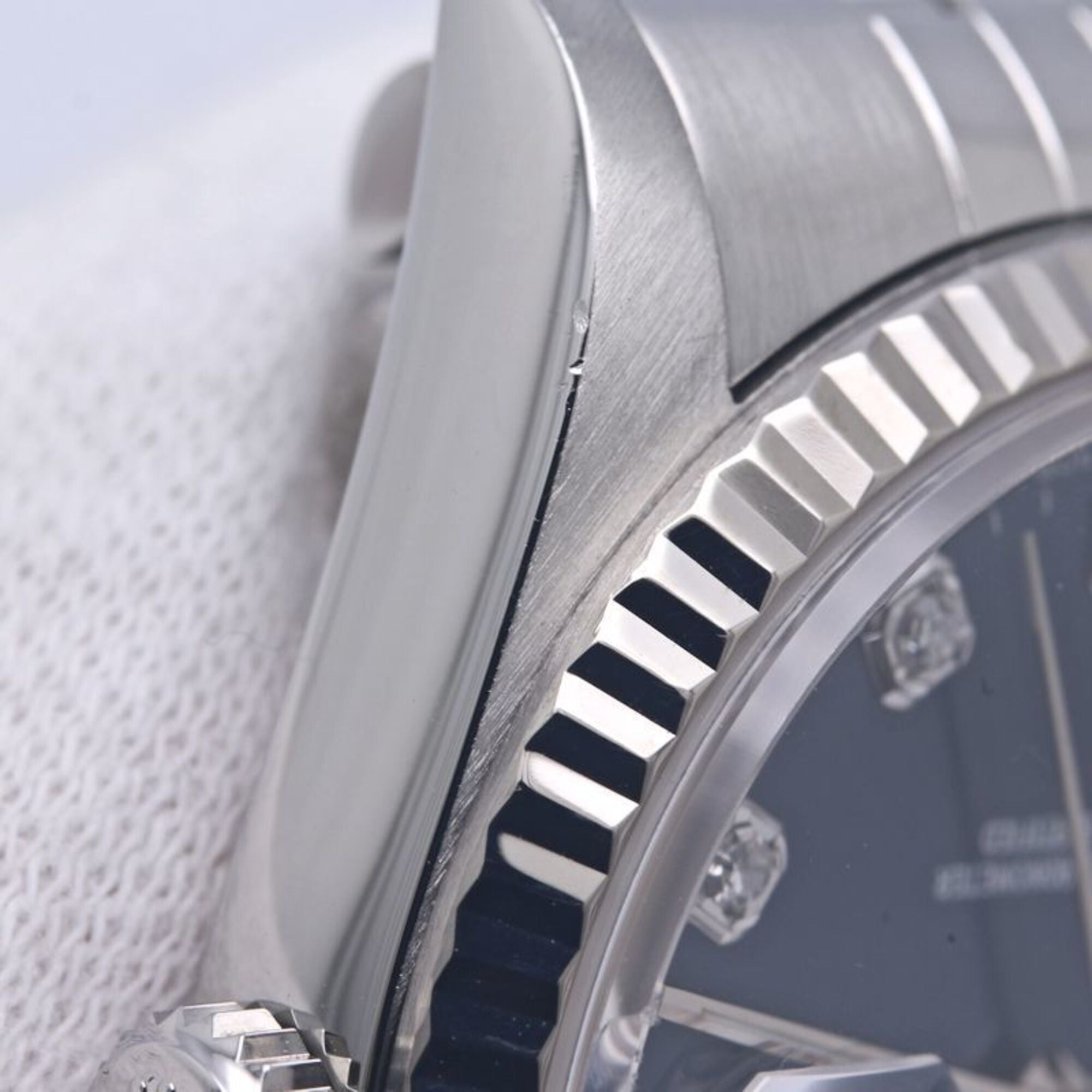 ROLEX Datejust 10P Diamond 16234G Men's Watch 18K White Gold x Stainless Steel 40300 — Good