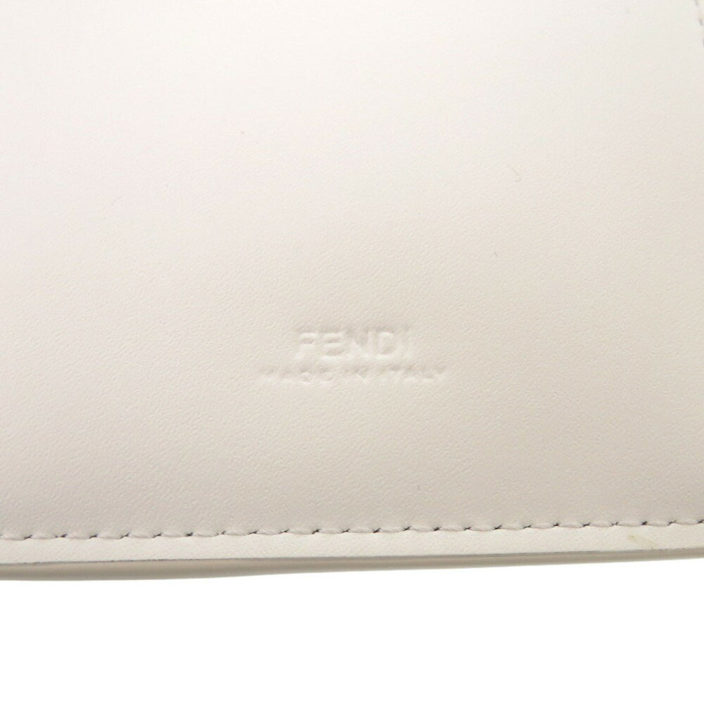 Like new Fendi phone holder bag charm mouton/leather white pouch 1148FENDI — Like New