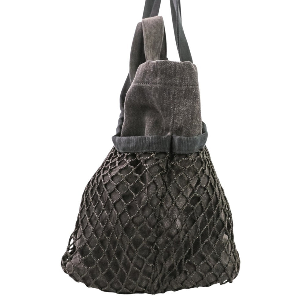 Excellent condition BALENCIAGA 24/7 mesh washed tote bag, size M, 791809, black, women's, Luxs, used brand clothing store — Like New