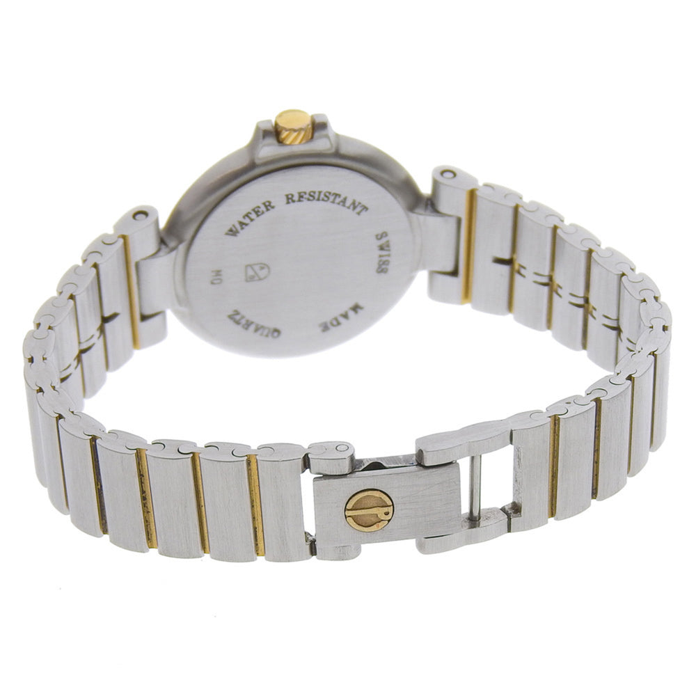 Dunhill Millennium Watch 12P Diamond Stainless Steel x Gold Plated Quartz Analog Display Black Dial Ladies — Good