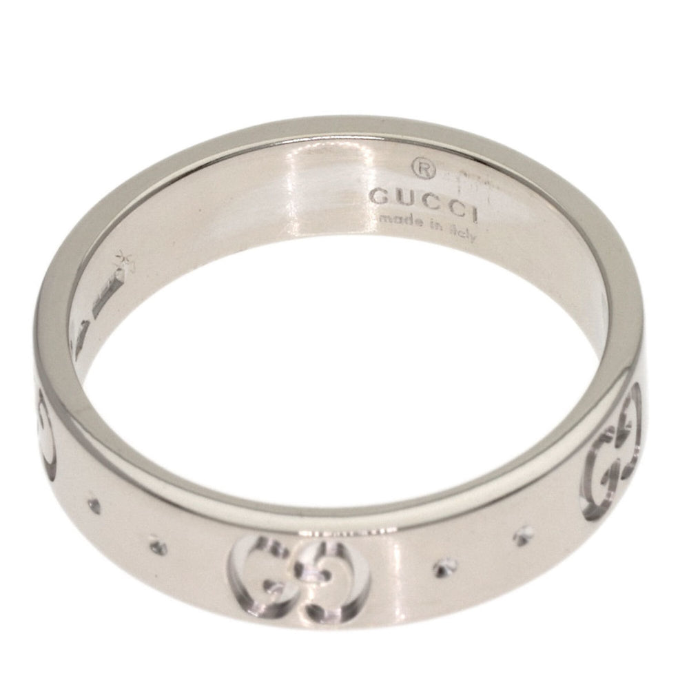 Gucci Icon #8 Ring, 18K White Gold, Women's (GUCCI) — Like New