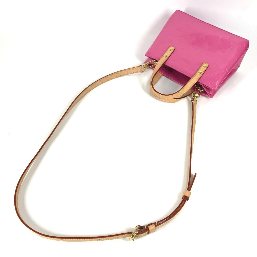 LOUIS VUITTON M24028 Monogram Vernis LV Remix Lead PM 2-Way Bag, Tote Handbag, Shoulder Vernis, Women's, Neon Pink — Like New