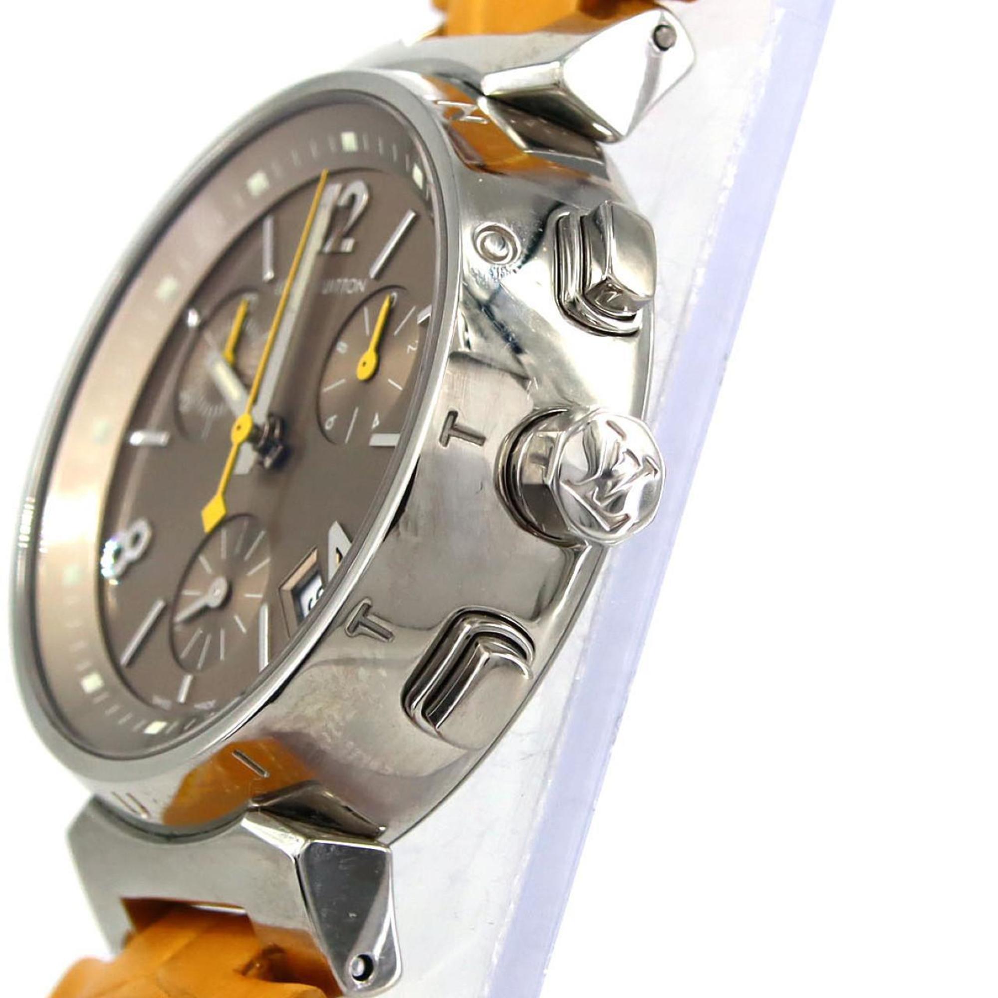 Louis Vuitton Tambour Chrono Q1322 Stainless Steel Quartz Watch — Very Good