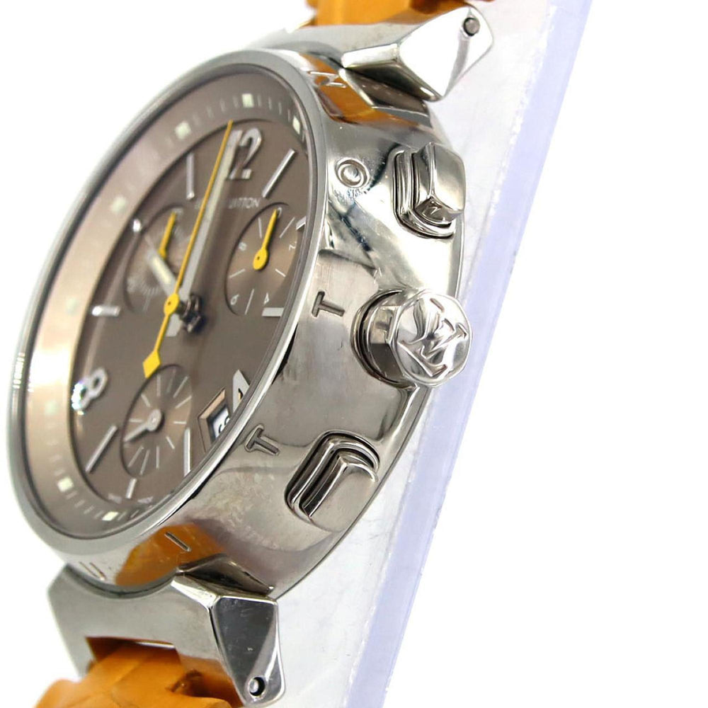 Louis Vuitton Tambour Chrono Q1322 Stainless Steel Quartz Watch — Very Good