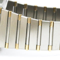 OMEGA Constellation 18K Gold Steel Quartz Mens Watch 396.1080 Polished — Very Good