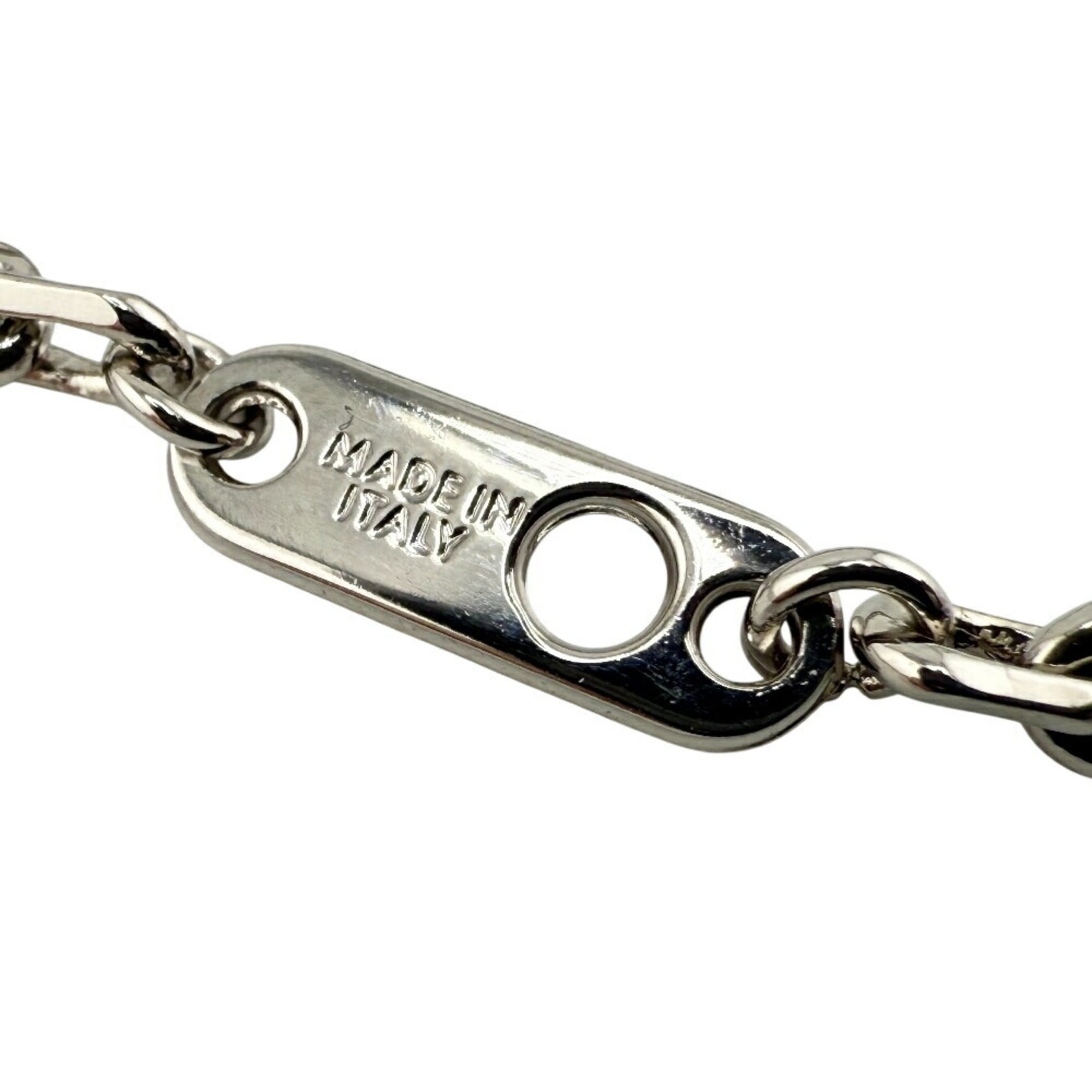 LOUIS VUITTON MP3157 LV Plane Pendant Necklace with Airplane Motif, Silver, Chain, Men's