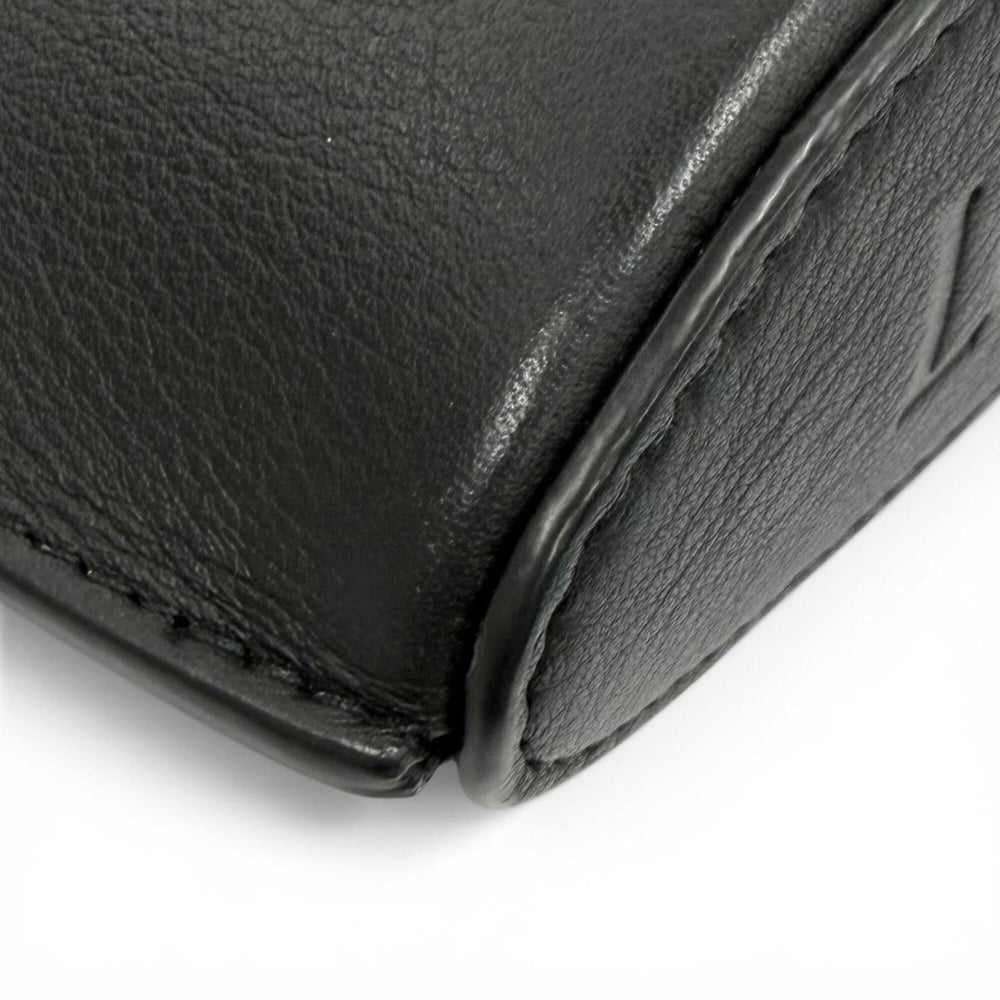 LOEWE C630R12X01 Classic Calfskin Dice Pocket Anagram Shoulder Bag, Black, Made in Spain, Women's, with Dust Bag — Like New