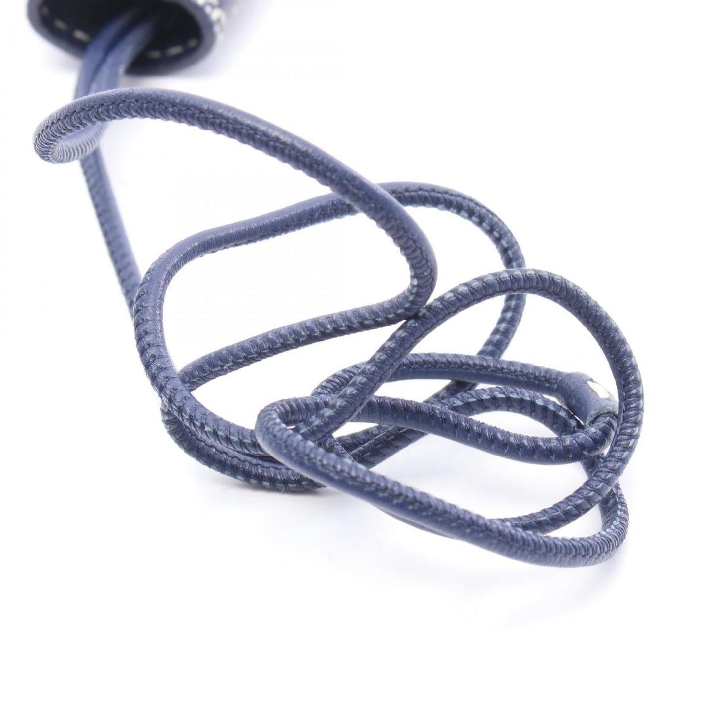 Goyard GOYARD Key Charm Case Accessory, Coated Canvas and Leather, Women's, Navy Blue, Multicolor