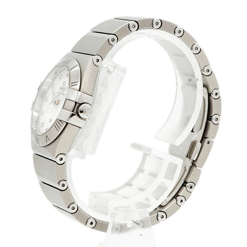 Omega Constellation Plume Diamond 123.10.27.60.55.004 White Dial Women's Watch — Very Good