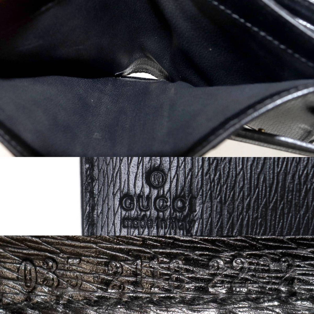 GUCCI Tri-fold Wallet Black 035.2118.2202