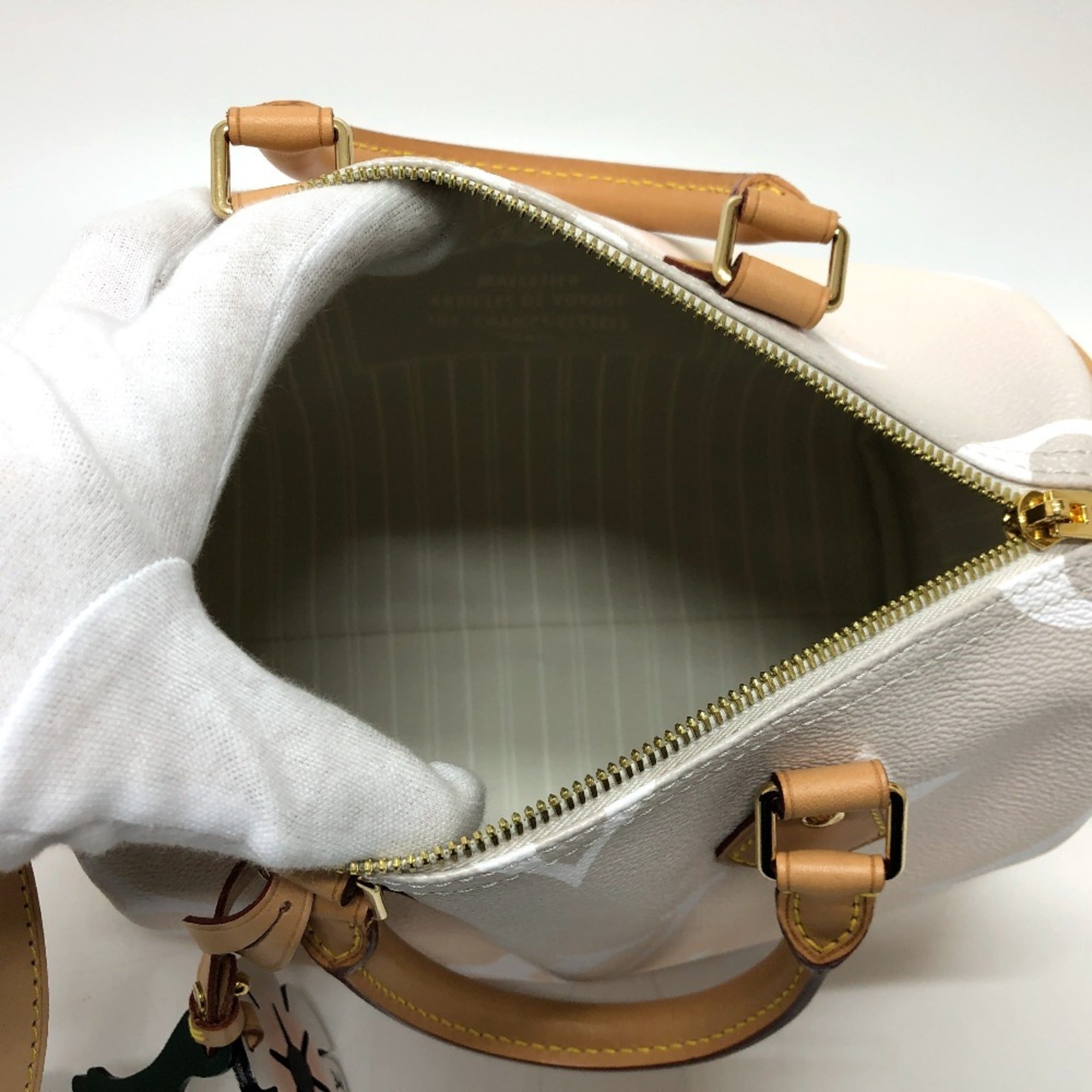 LOUIS VUITTON M45722 Monogram Giant Gradient Speedy Bandouliere 25 2-Way Mini Boston Bag/Shoulder Bag in Canvas, Women's, Blue Pink — Like New