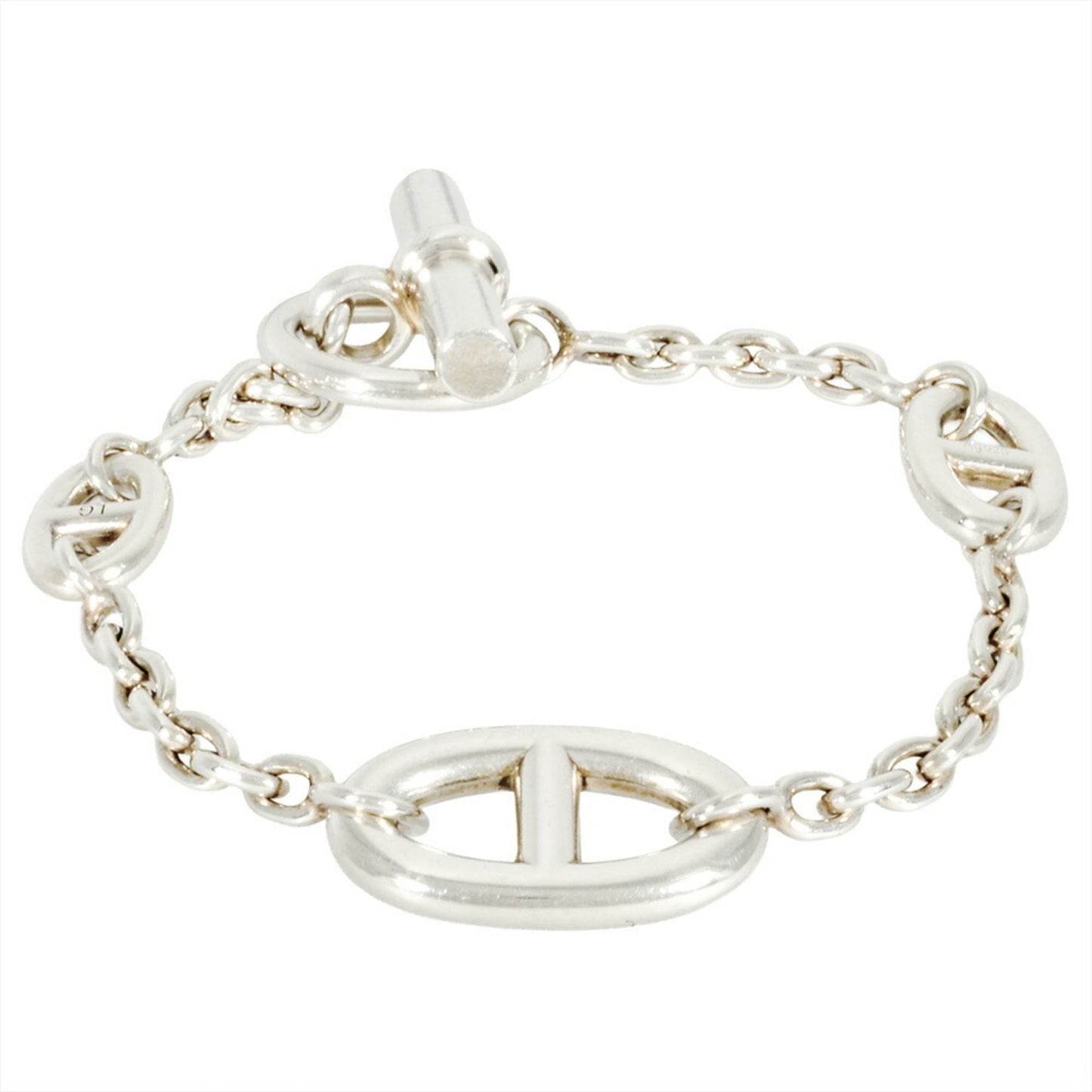 Hermes Hermès Chaine d'Ancre Farandole LG Bracelet, SV925, 25.9g, 17cm