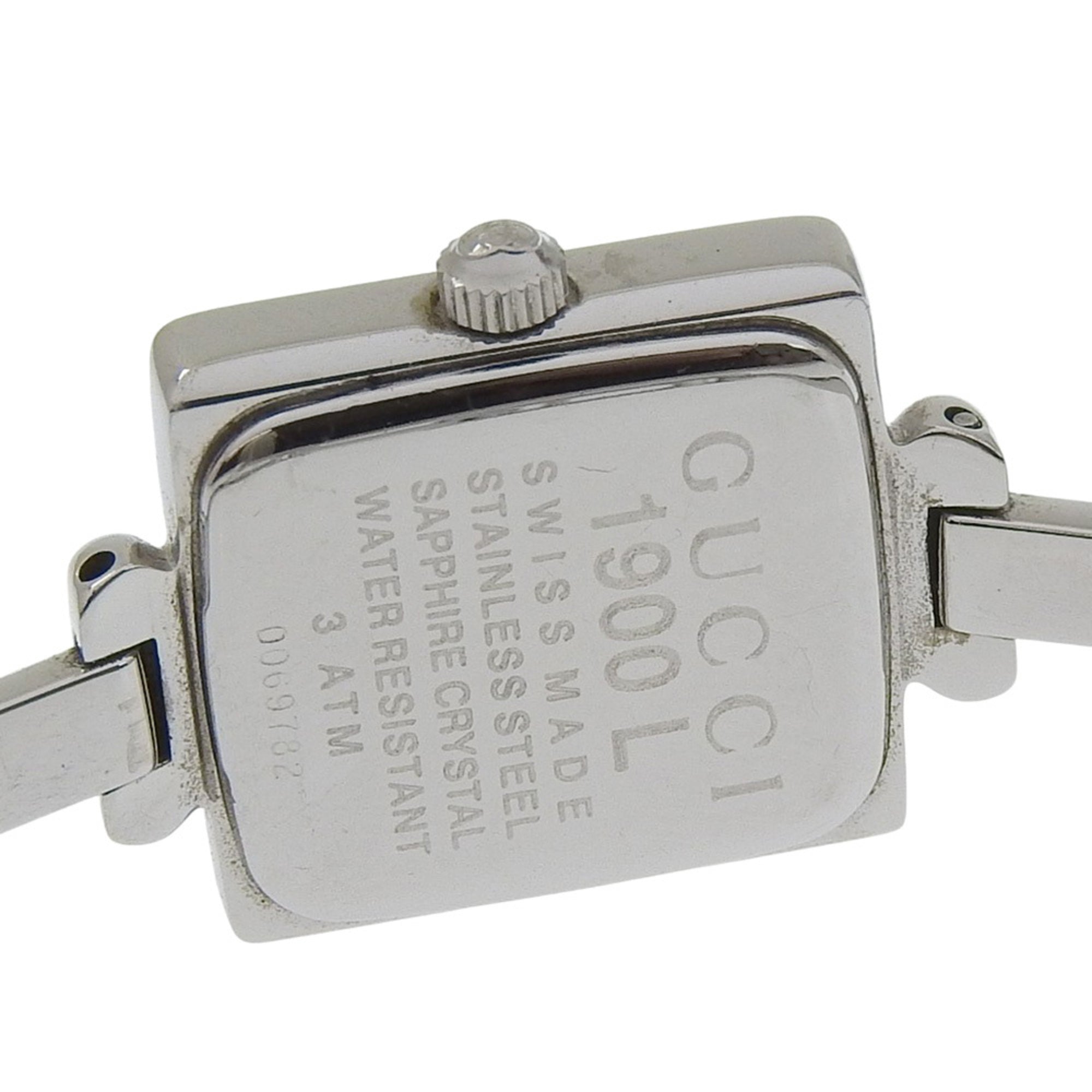 Gucci 1900L Stainless Steel Quartz Analog Watch with Black Dial for Women — Good