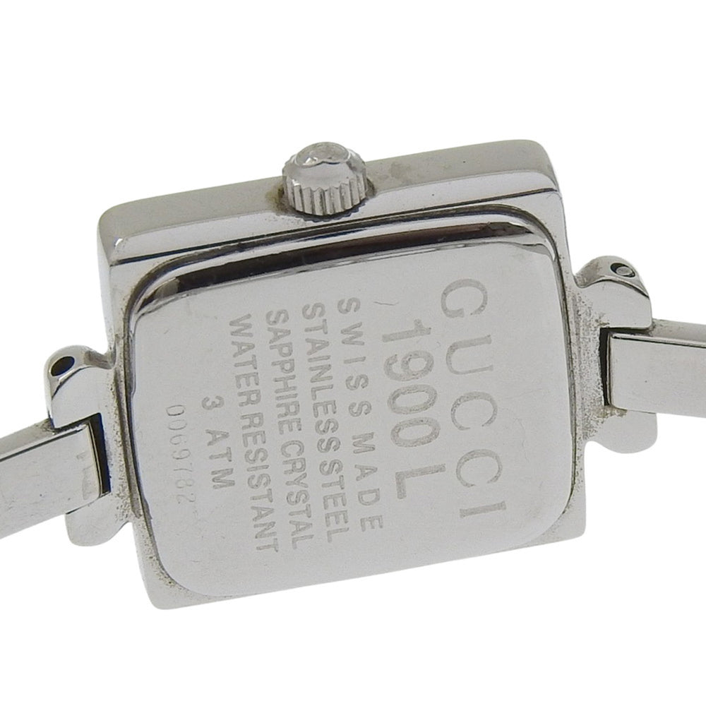 Gucci 1900L Stainless Steel Quartz Analog Watch with Black Dial for Women — Good