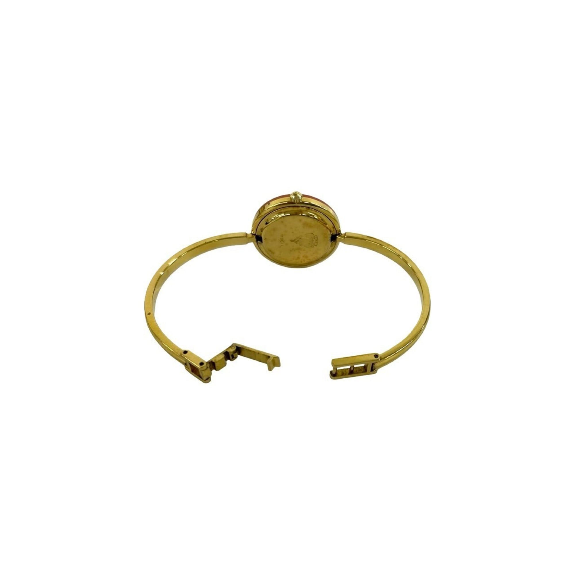 GUCCI Vintage Changeable Bezel Sherry Line GP Watch Wristwatch Gold 30660 — Good