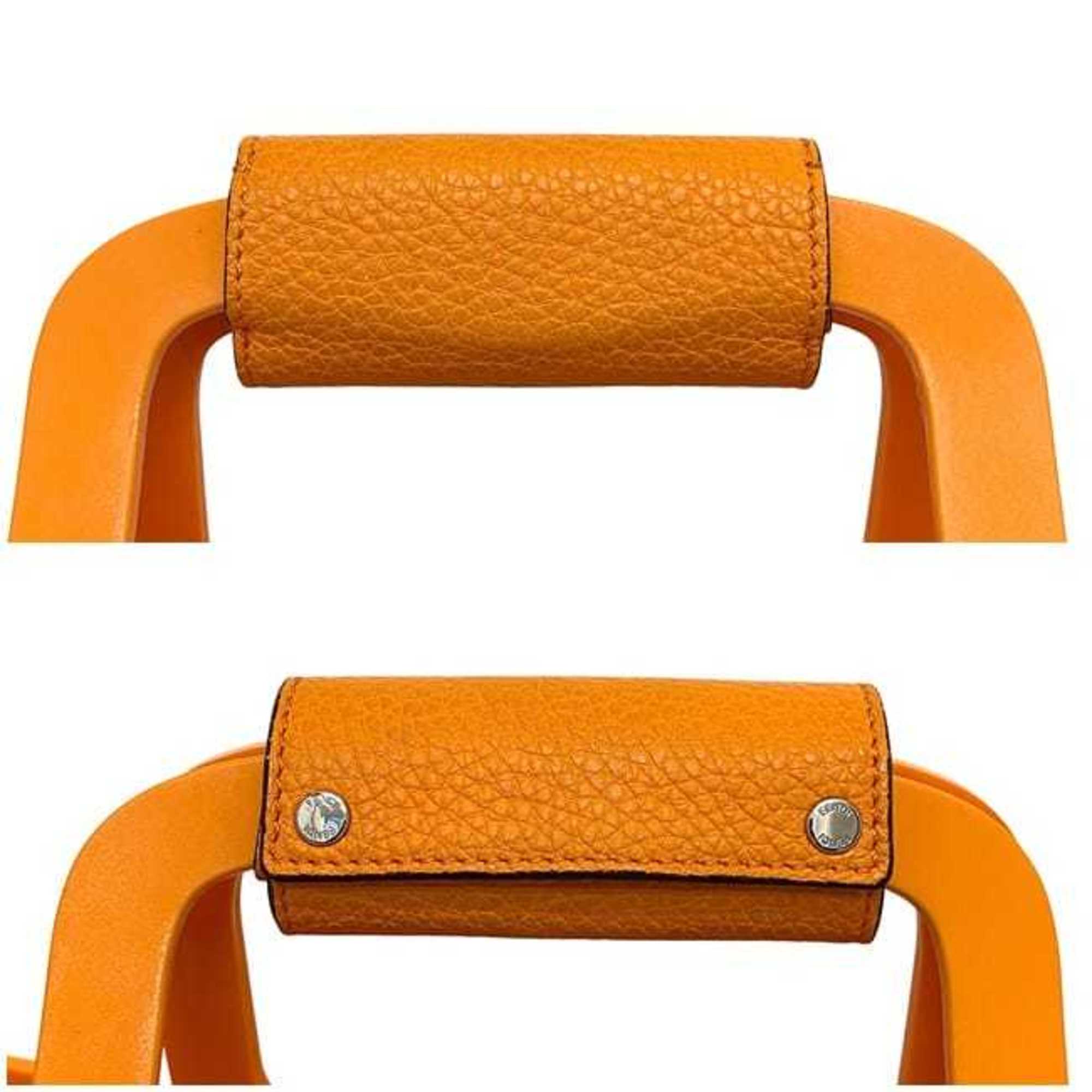 Fendi Bucket Bag ec-24659 Orange Peekaboo Forty 8 7VA593 Laundry Rubber Leather AMT8 238 3449 FENDI Large Turnlock Women's and Men's Line