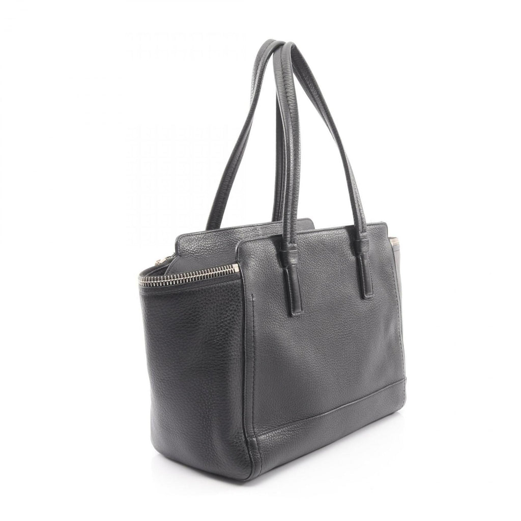 Salvatore Ferragamo Gancini handbag, leather, women's, black, size 21, D698