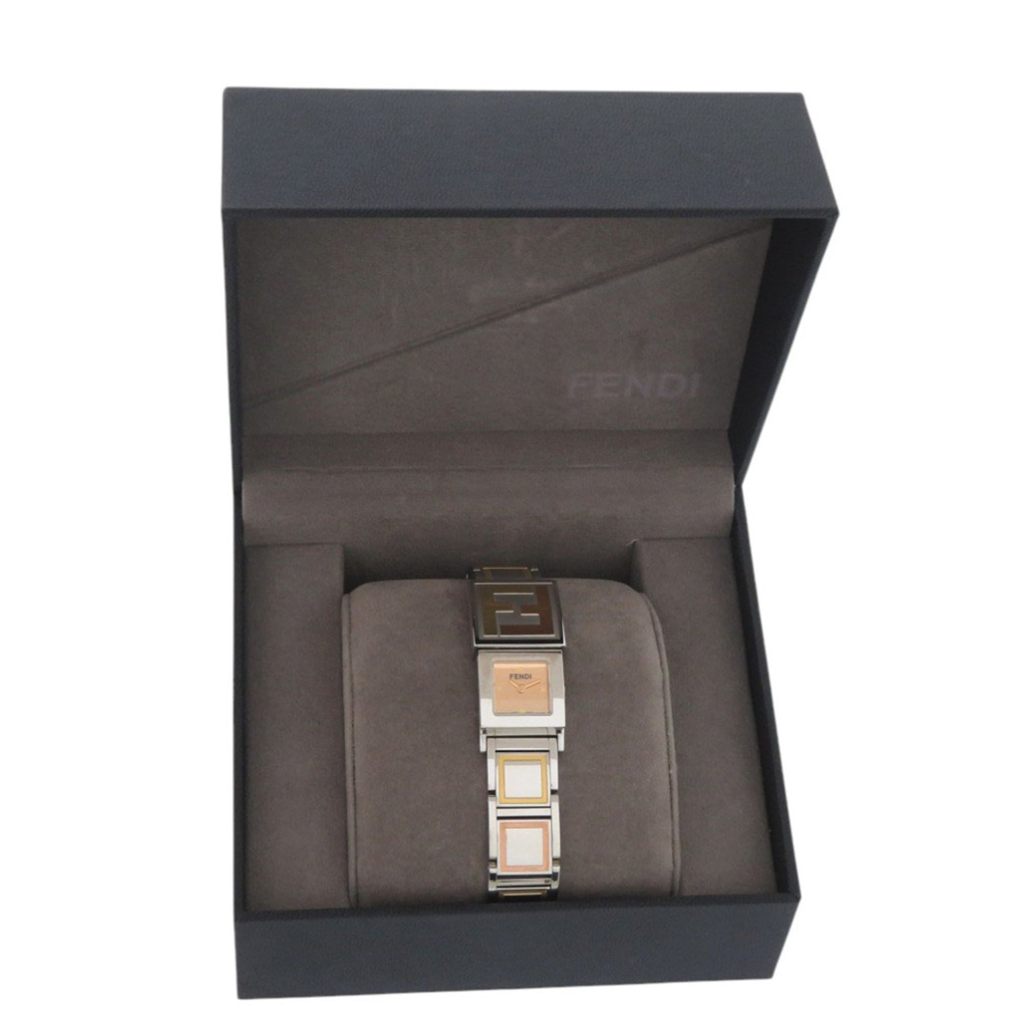 Fendi Secret 2 Time Zone 5500L Stainless Steel Gold Quartz Watch 1915 FENDI — Good