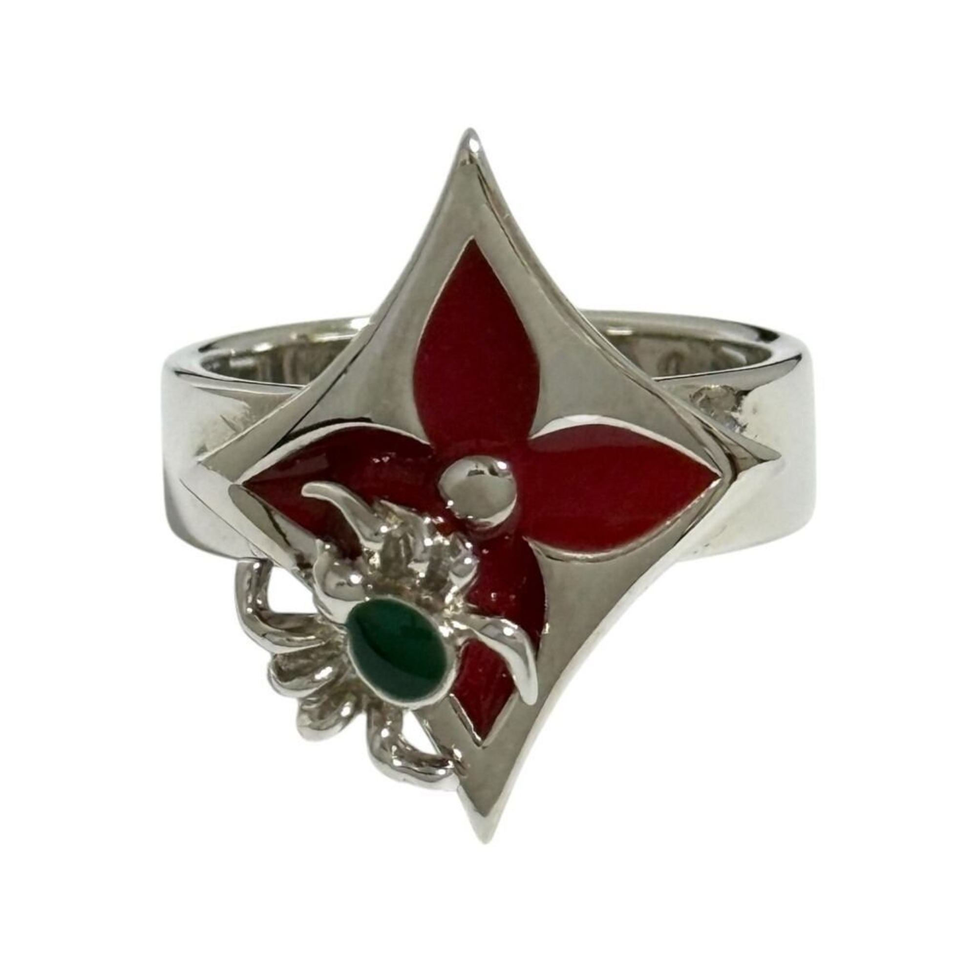 Louis Vuitton Men's Fairy Tale Star Ring, Red, Size 16-17 — Like New