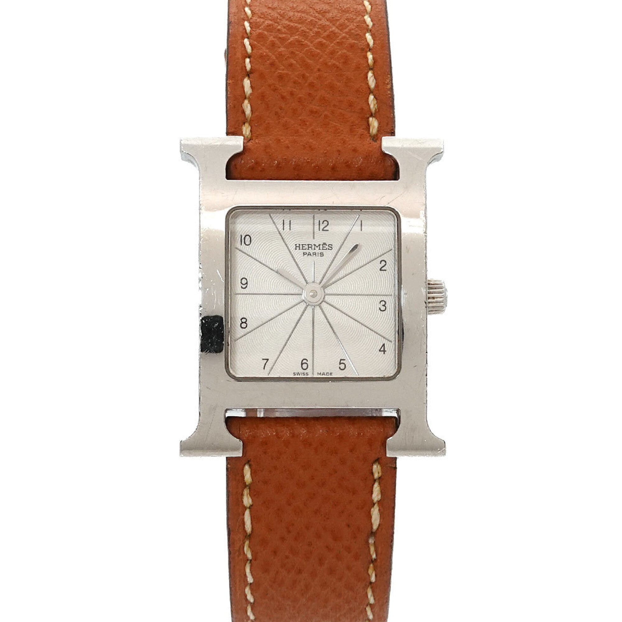 Hermes H-Watch HH1 210 Women's Watch Silver Quartz H — Very Good