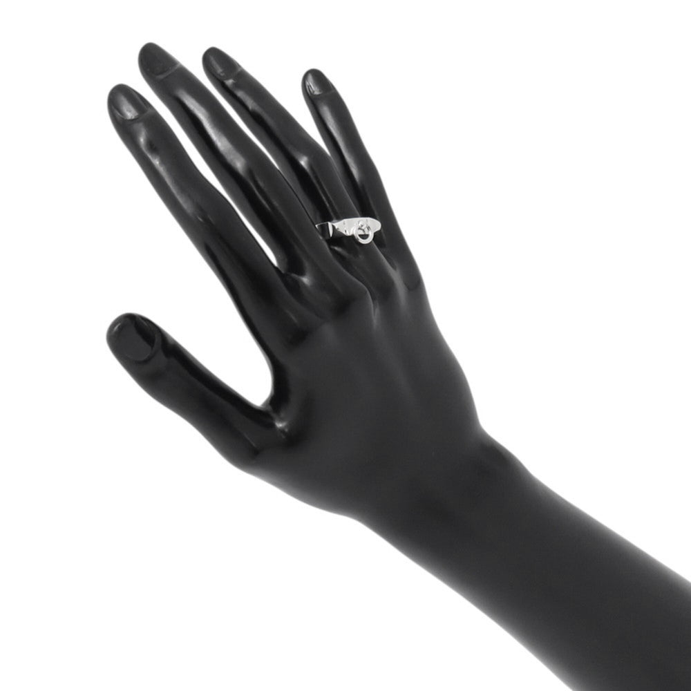 Hermes Collier de Chien PM Ring, SV925 Silver, H115607B, Ring Size 55 — Like New