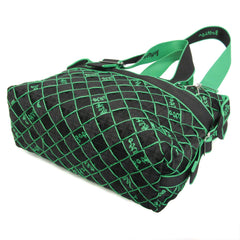 Bottega Veneta Lightweight Webbing Intrecciato 679970 Men's Polyamide Boston Bag,Shoulder Bag Black,Green — Like New