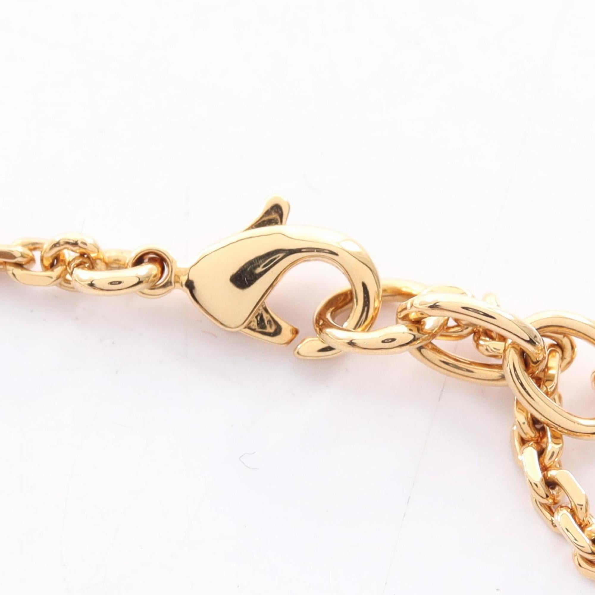 Christian Dior Dior Night Code Necklace, Gold-Plated with Rhinestones, Women's, Available in Gold, Black, and Clear