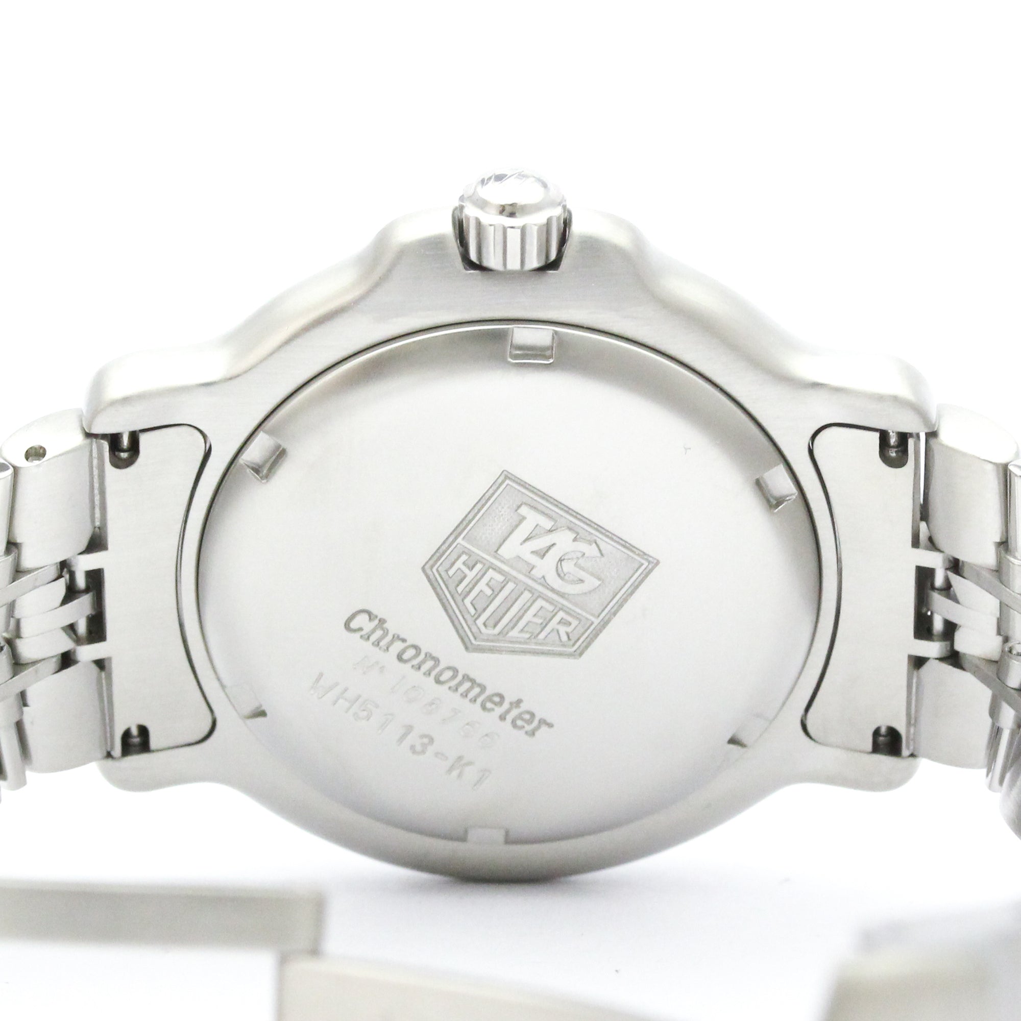 TAG HEUER 6000 Chronometer Steel Automatic Mens Watch WH5113 Polished — Very Good