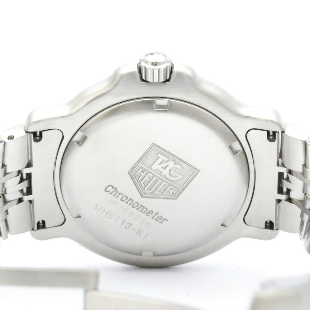 TAG HEUER 6000 Chronometer Steel Automatic Mens Watch WH5113 Polished — Very Good