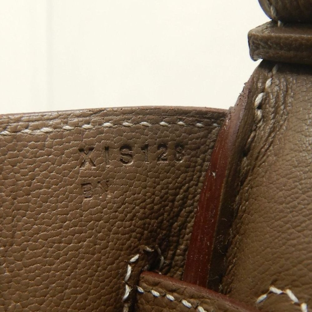 HERMES Birkin 30 Handbag, Togo Leather, Etoupe, Women's, 254088 — Like New