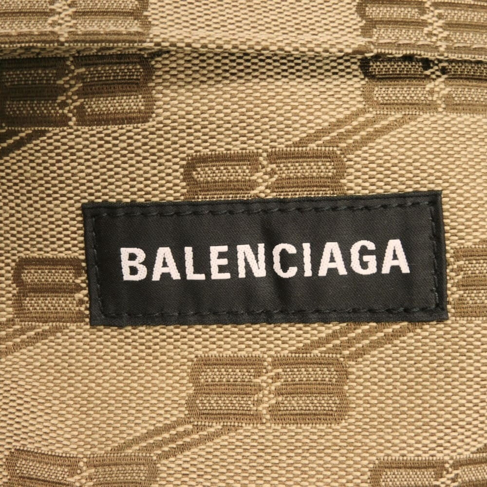 Balenciaga Signature Medium Belt Bag with Logo BB Monogram Jacquard Beige (713042 210HH 2755) - Men's — Like New