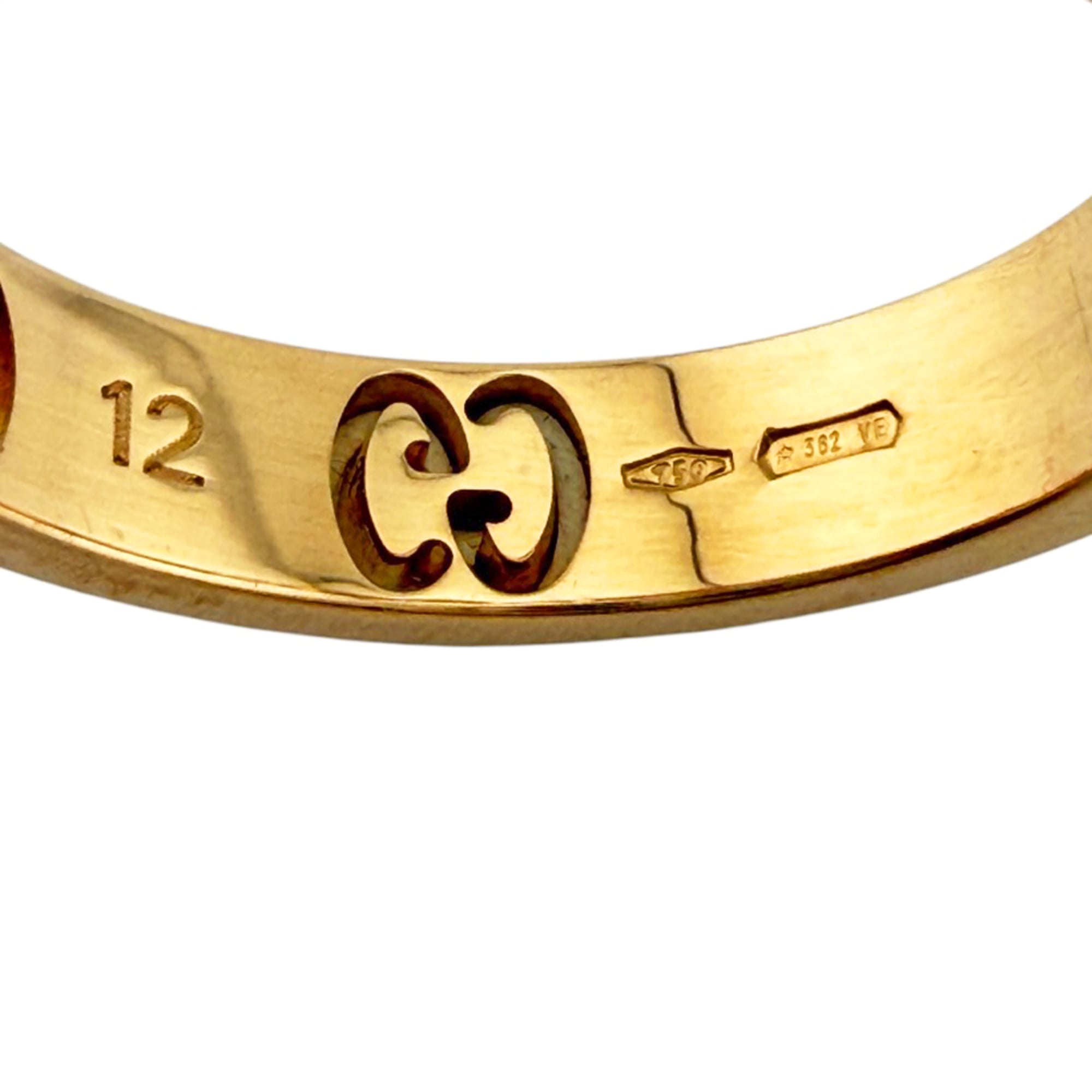 Gucci Icon Stardust Ring, 18K Pink Gold, Sapphire, Women's — Like New