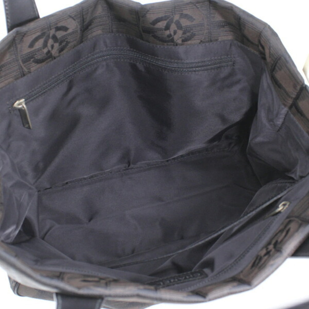 CHANEL New Travel Line Tote PM Dark Brown Bag Handbag Women's Nylon T6249 — New - Store Return