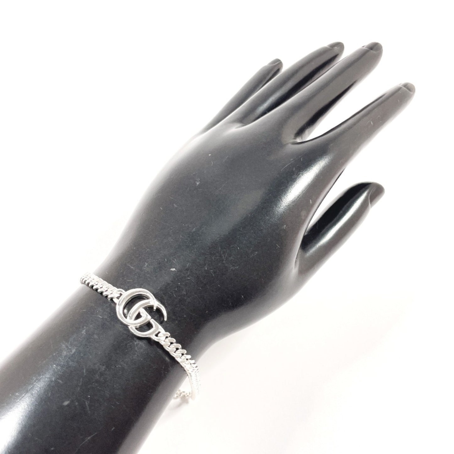 GUCCI Double G Chain Bracelet Silver 925 Unisex