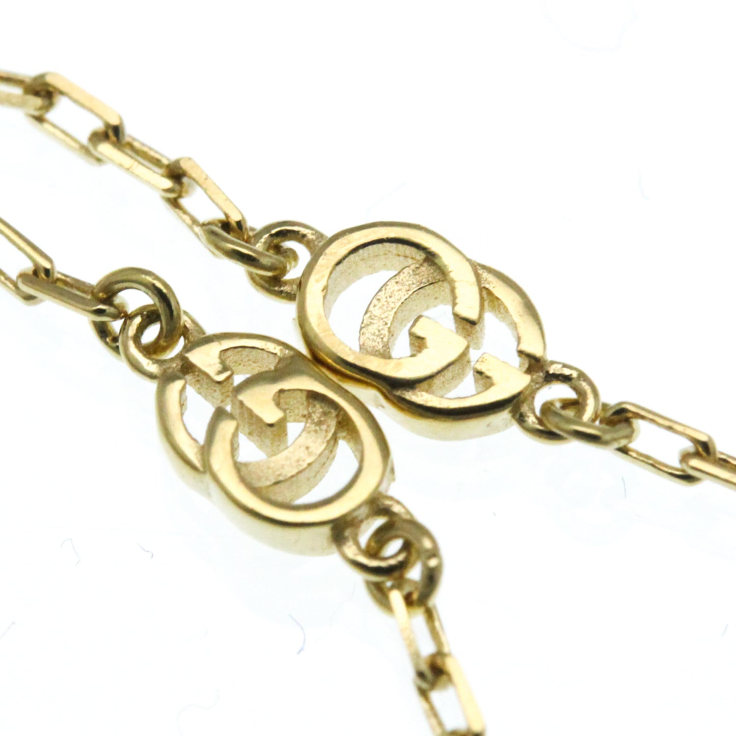 Gucci GG Logo Diamond Necklace Yellow Gold (18K) Diamond Men,Women Fashion Pendant Necklace (Gold)