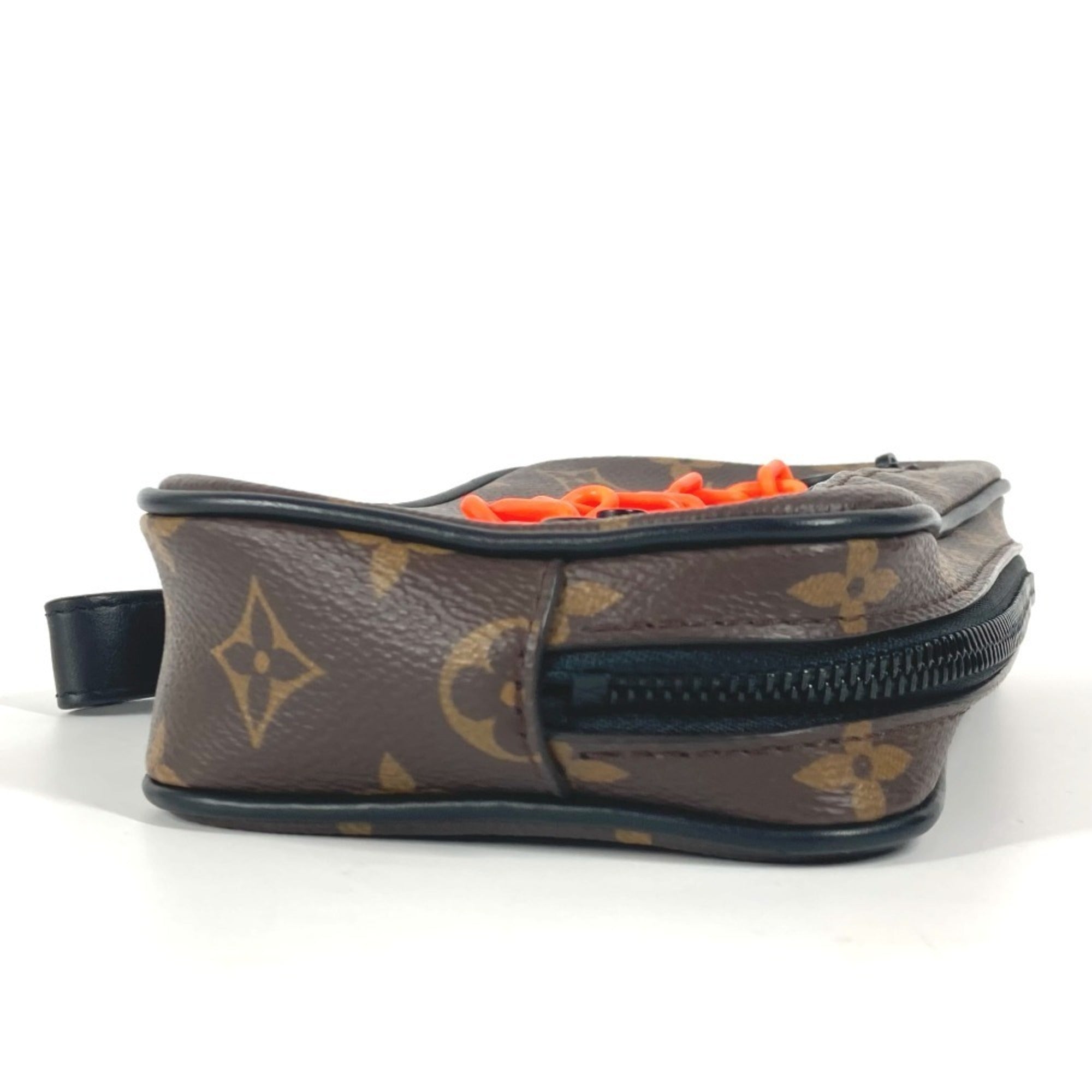 LOUIS VUITTON M44458 Monogram Solar Pochette Volga Clutch Bag Pouch Chain Strap Second Canvas Men's Women's Brown — Like New