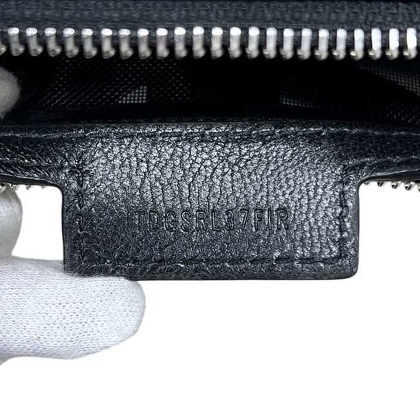 Burberry Ronbi Bag f-24660 Black TB Monogram Leather ITDGSRL37FIR BURBERRY Mesh Cutout Thomas Women's