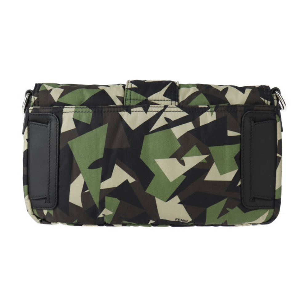 FENDI Mamma Bucket Camouflage Shoulder Bag 7V72 Nylon Leather Green Beige Black Waist Clutch 3WAY Military Pattern 2406063007036R1 — Like New