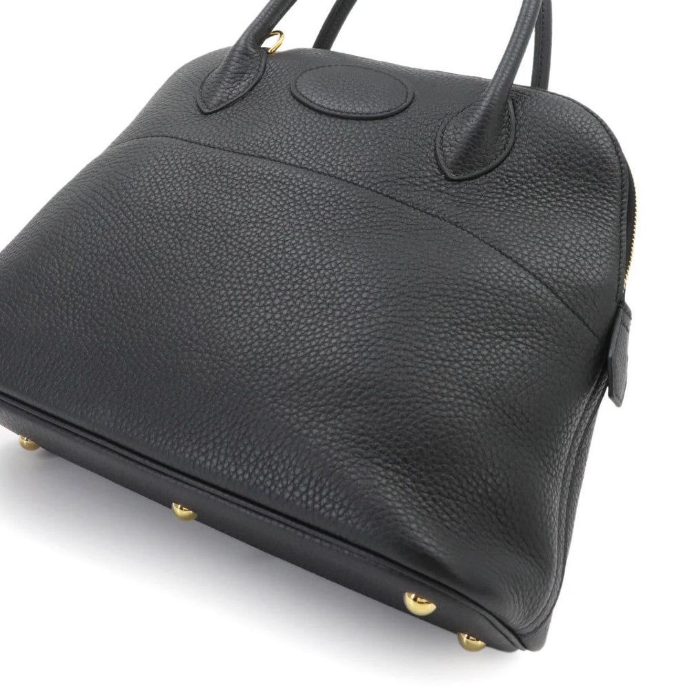 Hermes Bolide 31 2-way Handbag/Shoulder Bag, Taurillon Clemence Leather, Black, Z Stamp, Gold Hardware — Like New