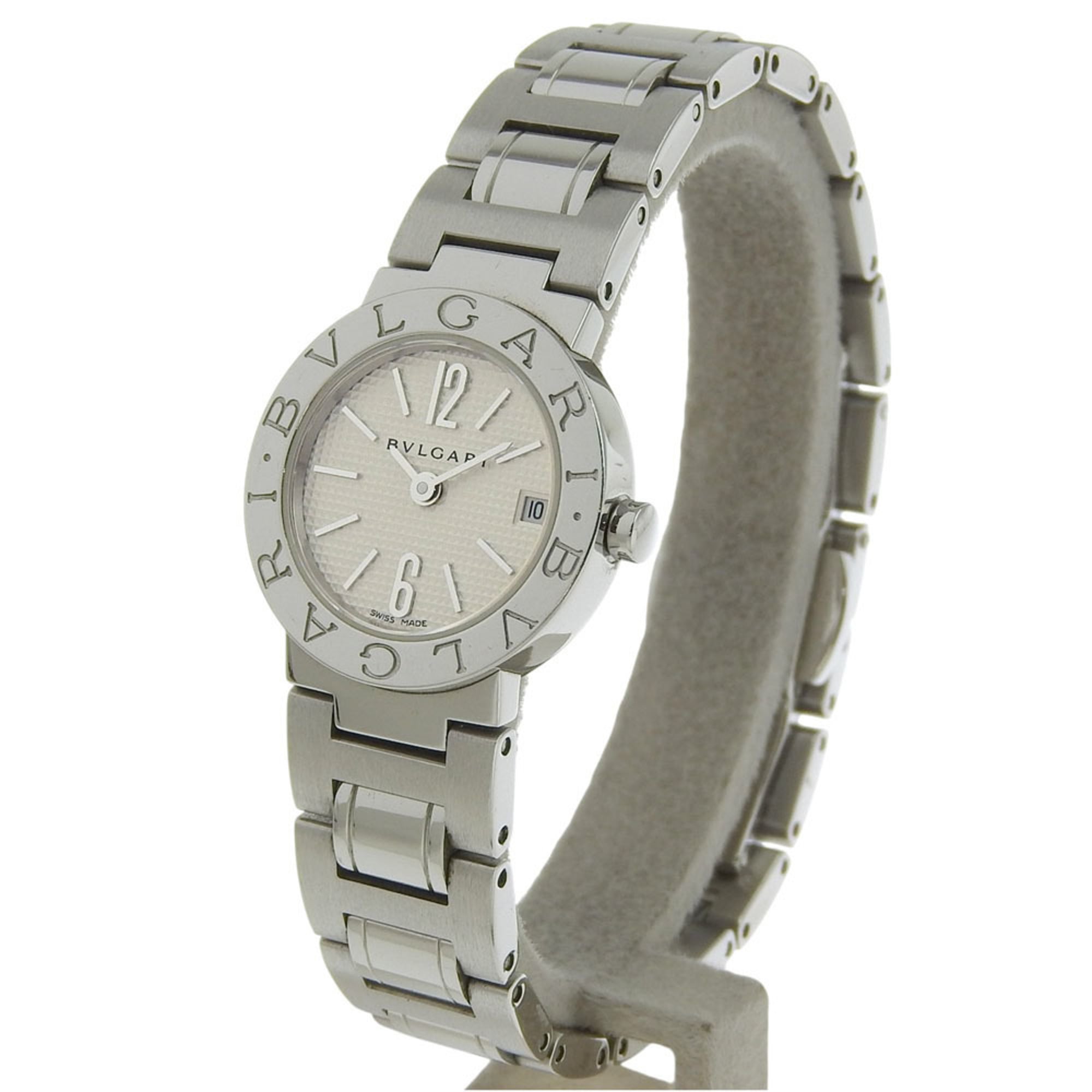 Bvlgari Watch BB23SS Stainless Steel Quartz Analog Display White Dial Women's — Good