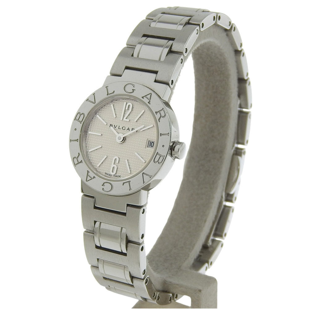 Bvlgari Watch BB23SS Stainless Steel Quartz Analog Display White Dial Women's — Good