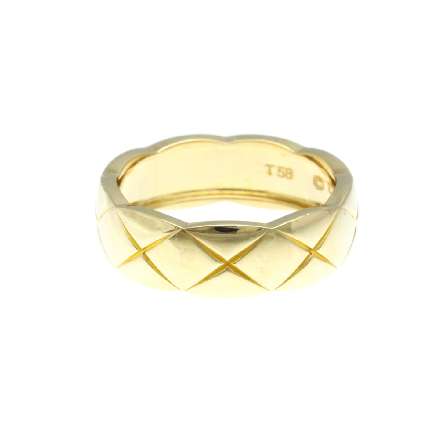 Chanel Coco Crush Medium Size Ring Yellow Gold (18K) Fashion No Stone Band Ring Gold
