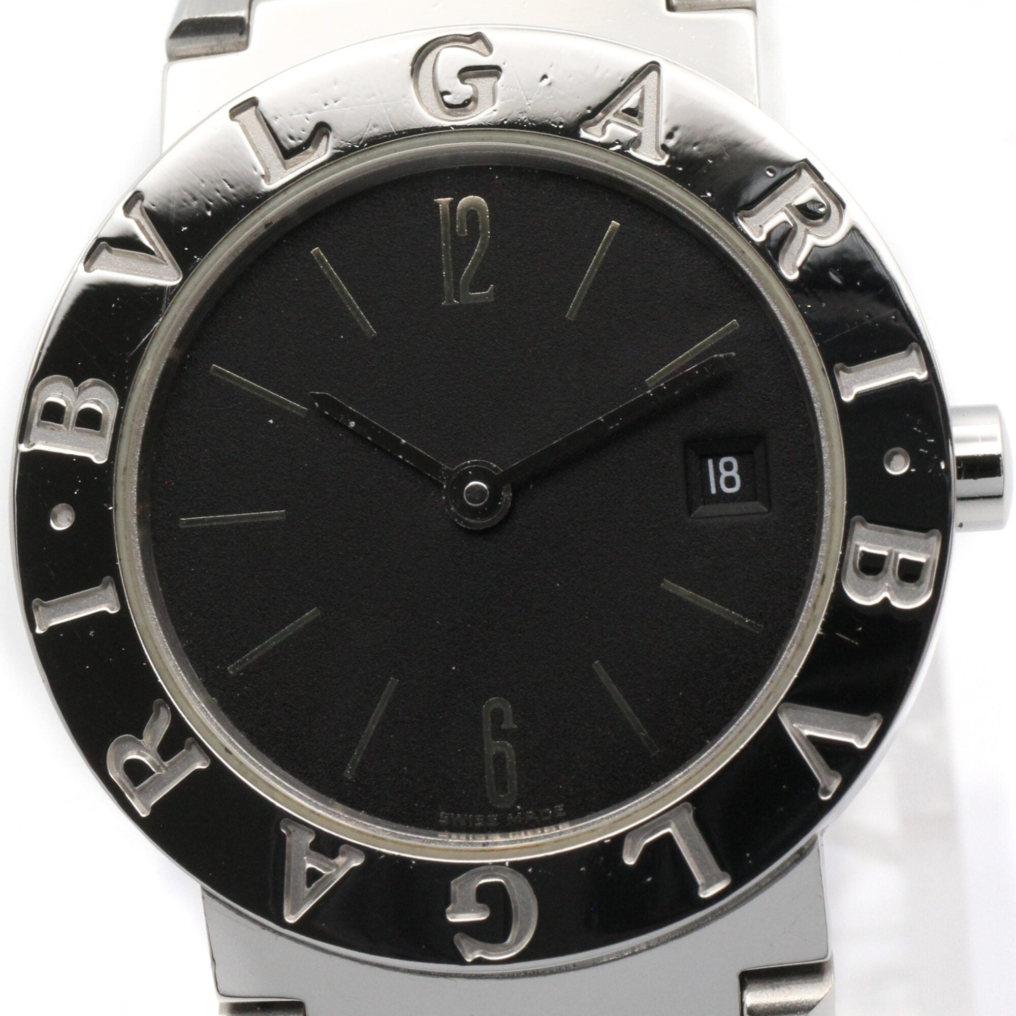 Bulgari BVLGARI Watch Stainless Steel Ladies Black BB26SSD — Very Good