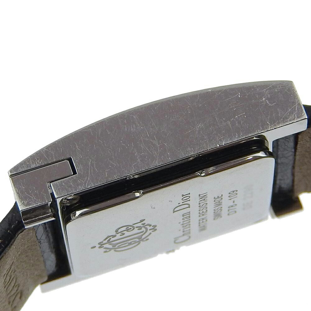Christian Dior Malice D78 109 Mirror Dial SS Leather Quartz 19mm Women's 2 Hands — Good