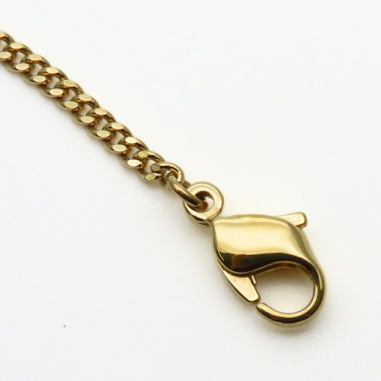 Christian Dior Necklace, Metal, Rhinestone, Gold Plated, GP, Women's,