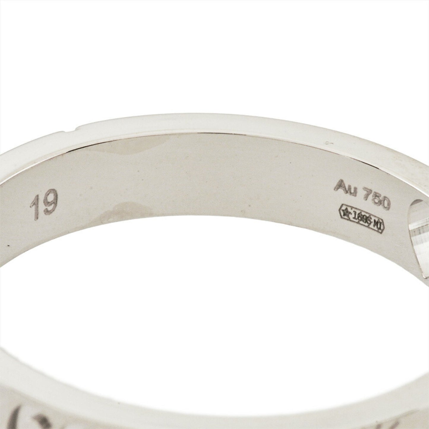 Gucci Icon Heart Ring #19 White Gold Unisex