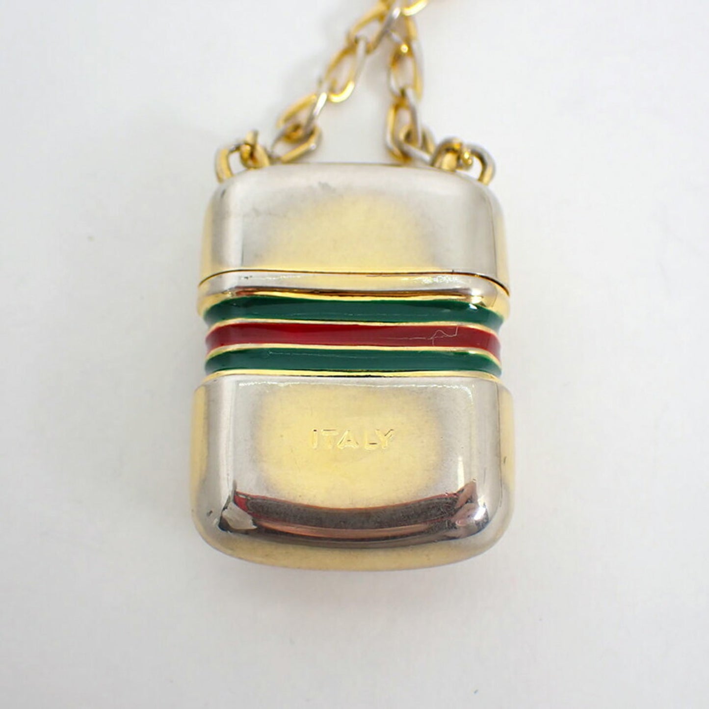 GUCCI Gucci Jelly Line Bottle Motif Case-Shaped Pendant Necklace