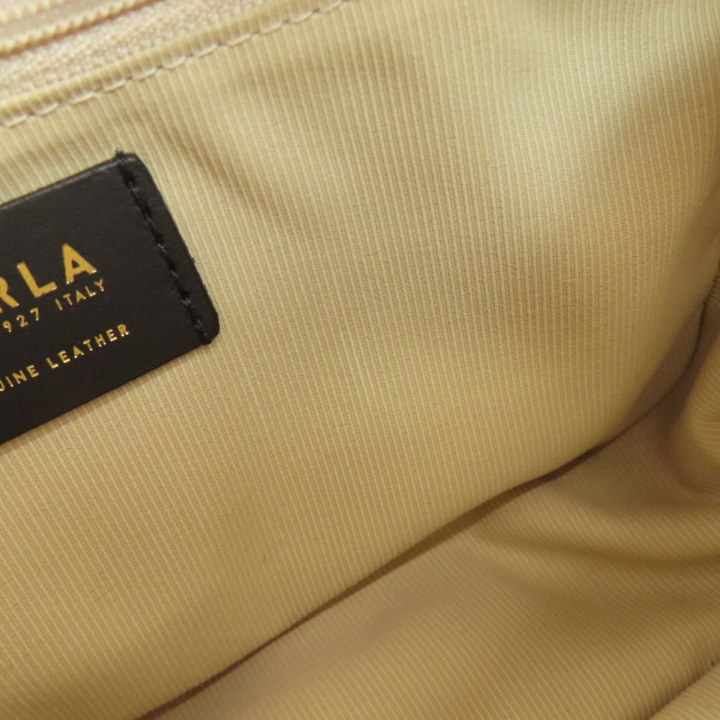 Furla Arch Logo Shoulder Bag Leather Women's